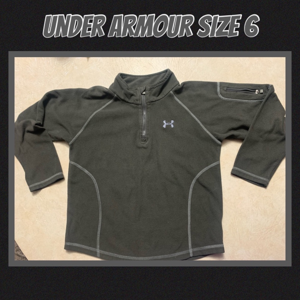 Under Armour boys size 6 fleece pullover jacket